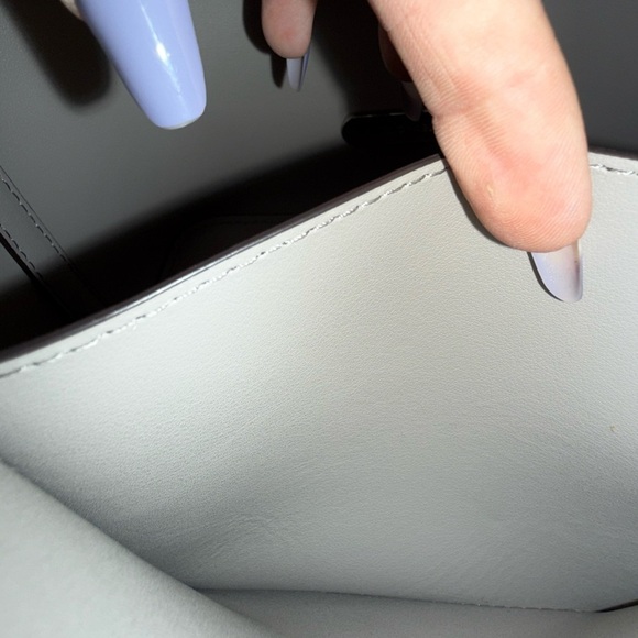 Michael Kors gray drawstring bucket bag with shoulder strap - Picture 12 of 12